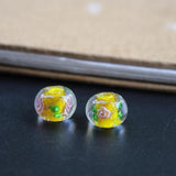20Pcs 10mm Lampwork Glass Beads Flower Abcus Multi-color