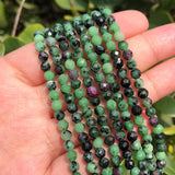 2/3/4mm Ruby Zoisite Beads for Jewelry Making 15inch