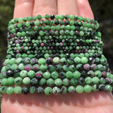 2/3/4mm Ruby Zoisite Beads for Jewelry Making 15inch