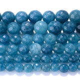 Faceted Apatite Stone Beads Natural Round Spacer Beads 6 8 10mm