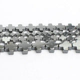 Hematite Stone Beads Cross Loose Beads 15''