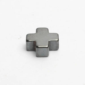 Hematite Stone Beads Cross Loose Beads 15''