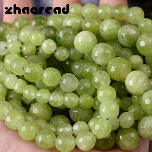 Faceted Peridot Stone Beads for Jewelry Making