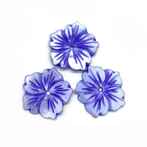 Hand Carved Shell Flower Ladies Jewelry Set