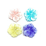 Hand Carved Shell Flower Ladies Jewelry Set