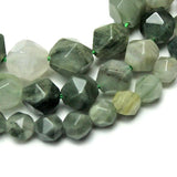 Green Grass Stone Purple Stripe Round Loose Beads 6-10mm