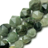 Green Grass Stone Purple Stripe Round Loose Beads 6-10mm