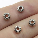80pcs Small 6x6x3mm Spacer Beads for DIY Jewelry Making Bracelet Accessories