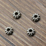 80pcs Small 6x6x3mm Spacer Beads for DIY Jewelry Making Bracelet Accessories