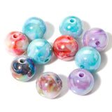 Random Colorful Spiral Acrylic Beads 10PCs for DIY Necklace Bracelets Jewelry
