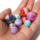 Random Colorful Spiral Acrylic Beads 10PCs for DIY Necklace Bracelets Jewelry