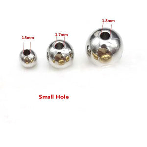 20 PCS Stainless Steel Spacer Beads 4mm/6mm/8mm for DIY Jewelry Making