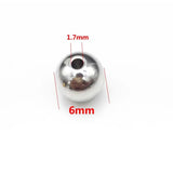 20 PCS Stainless Steel Spacer Beads 4mm/6mm/8mm for DIY Jewelry Making
