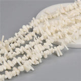 Natural Dyed Coral Beads Irregular Shape Spacer for Jewelry