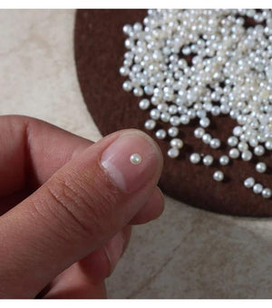 2-2.5mm Flat Button Natural Freshwater Pearl Beads for DIY Jewelry