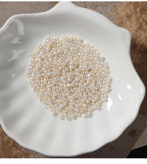 2-2.5mm Flat Button Natural Freshwater Pearl Beads for DIY Jewelry