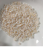 2-2.5mm Flat Button Natural Freshwater Pearl Beads for DIY Jewelry