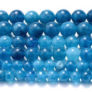 Natural Apatite Stone Beads 6 8 10mm Round Smooth Spacer Beads
