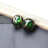10Pcs Lampwork Glass Beads Round Multicolor for Jewelry Earring DIY