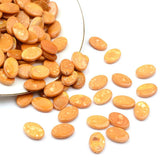 Natural Mother of Pearl Beads Shell Yellow Flat Oval Round Shell Pendants