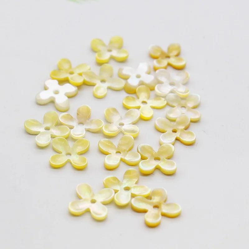 5pcs Natural Mother-of-Pearl Shell Flower Jewelry Making DIY Necklace Earrings