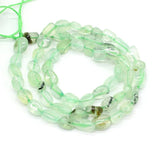 Prehnite Freeform Beads Natural Stone Green Quartz 8mm 14''