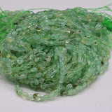 Prehnite Freeform Beads Natural Stone Green Quartz 8mm 14''