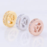 5 Pcs/lot 8 * 2 mm Round Lucy Spacer Loose Beads For DIY Bracelets