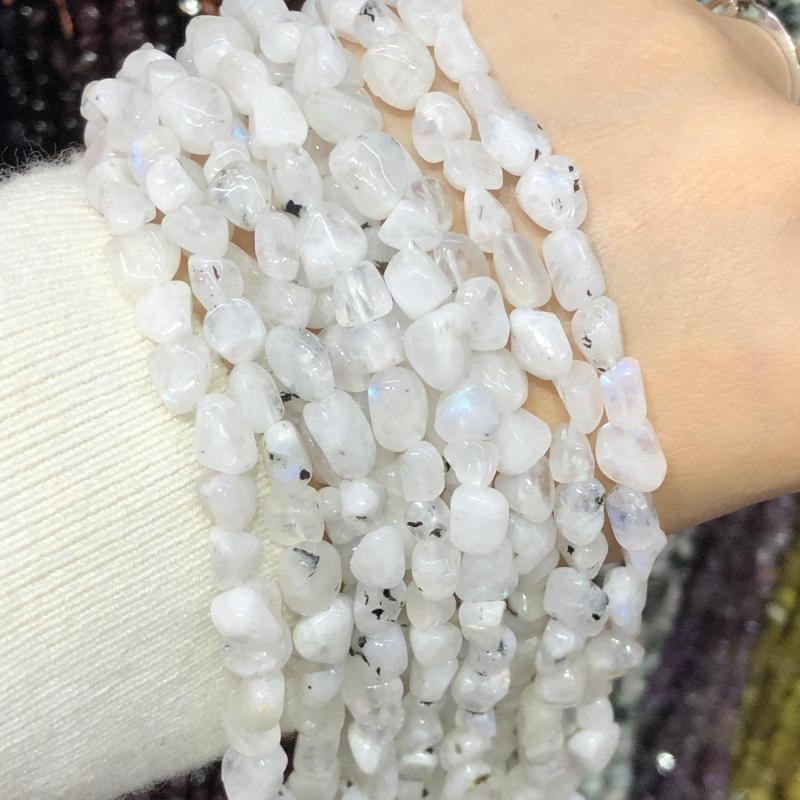 5-8mm Moonstone Freeform Beads for DIY Jewelry Making
