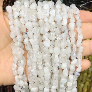 5-8mm Moonstone Freeform Beads for DIY Jewelry Making