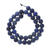 4-20mm Matte Lapis Lazuli Stone Bead Strand DIY Jewelry Necklace Bracelet