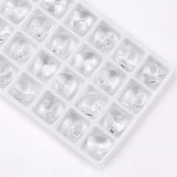 28PCS 14mm Heart Crystal Beads Jewelry Making Austria Charms Earrings Necklace