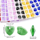 28PCS 14mm Heart Crystal Beads Jewelry Making Austria Charms Earrings Necklace