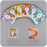 Cartoon Animal Silicone Teething Bead Tiger Teether
