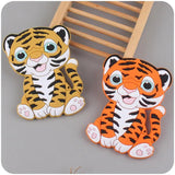 Cartoon Animal Silicone Teething Bead Tiger Teether