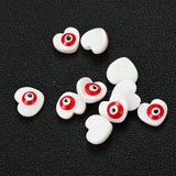 12mm Shell Beads Evil Eye Spacer Beaded for DIY Jewelry