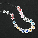 12mm Shell Beads Evil Eye Spacer Beaded for DIY Jewelry