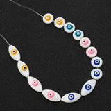 12mm Shell Beads Evil Eye Spacer Beaded for DIY Jewelry