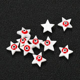 12mm Shell Beads Evil Eye Spacer Beaded for DIY Jewelry