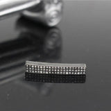 5Pcs/Lot Crystal Pipe Tube Spacer Beads European Charms Pendant 5mm Big Hole