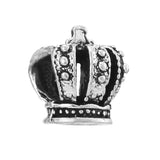 10Pcs Silver Frog Boy Girl Crown Heart Charms Beads DIY Bracelets