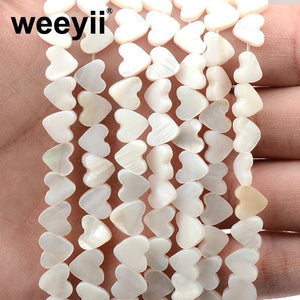 8mm Shell Heart Spacer Beads DIY Jewelry Making Charms