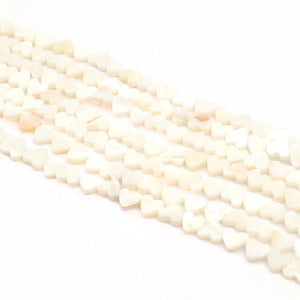 8mm Shell Heart Spacer Beads DIY Jewelry Making Charms