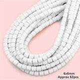 Cylindrical Spacer Soft Ceramic Clay Bead for Jewelry Making