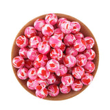 Sunrony Leopard Round Silicone Beads 10Pcs