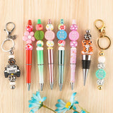 Sunrony Leopard Round Silicone Beads 10Pcs