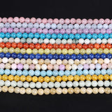 4-10mm Yellow Jades Stone Bead Natural Round Chalcedony Spacer Bead