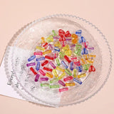 20PCS Colorful Oval Beaded DIY Accessory Material