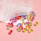 20PCS Colorful Oval Beaded DIY Accessory Material