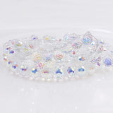 30 Strawberry Beads Large Faceted Crystal 8mm for Jewelry Making